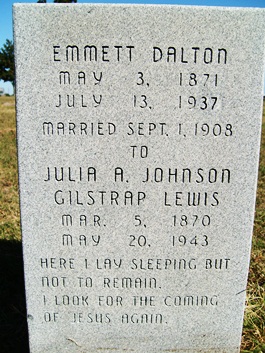 Emmett Dalton's grave