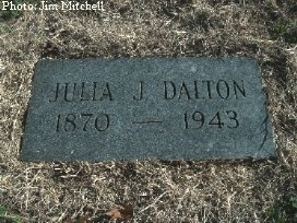 Julia Dalton's grave